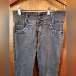 CafeSie Size 16 Kids Jeans Dark Gray